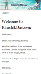 Mobile Screenshot of kaushikdas.com